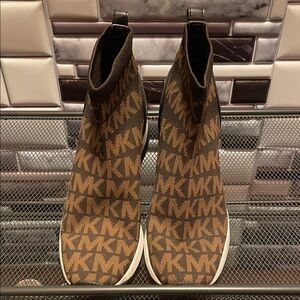 Michael Kors Brown Logo Sneakers